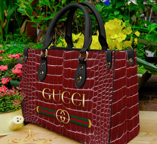 GG RED TOTE 3D PRINT BAGS WITH CROSSBODY STRAP