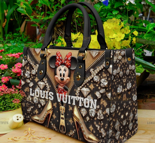 LV MINI TOTE 3D PRINT BAGS WITH CROSSBODY STRAP