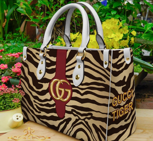 TIGER PRINT GG TOTE 3D PRINT BAGS WITH CROSSBODY STRAP