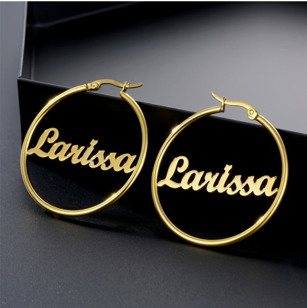 CUSTOM NAME EARRINGS