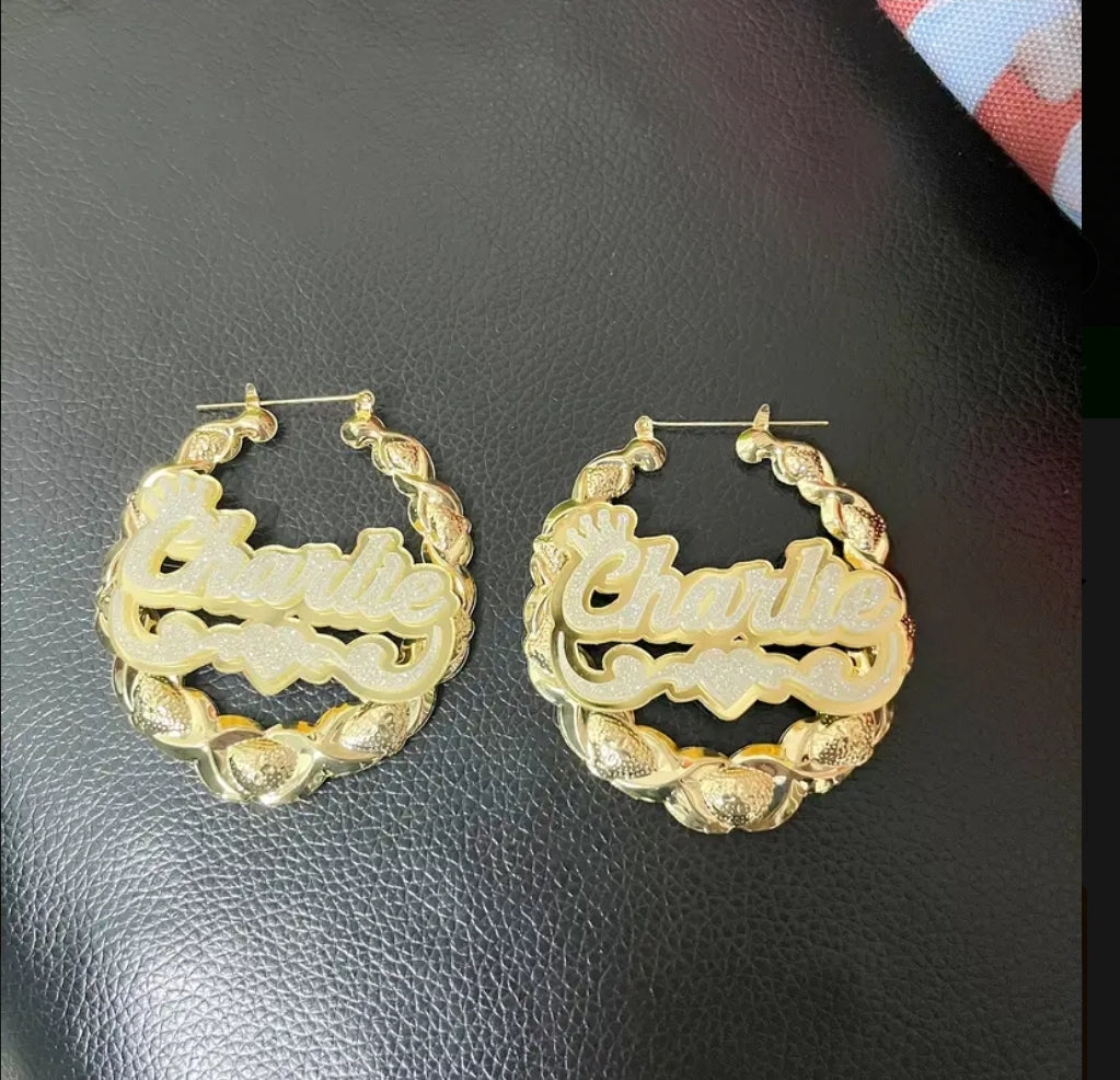 CUSTOM NAME EARRINGS