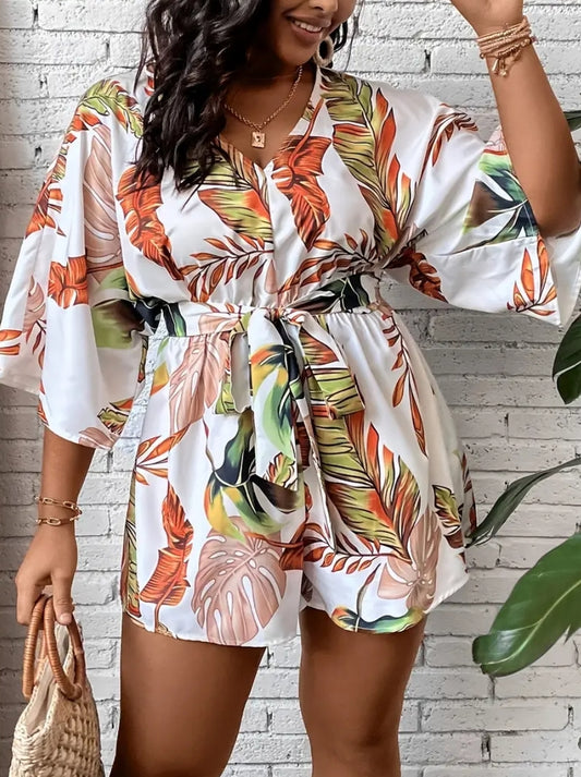 FLORAL ROMPER OUTFIT