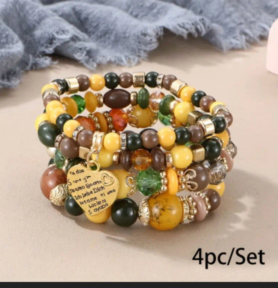 4 STACK BRACELETS