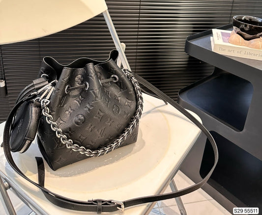 LV EMBOSSED BUCKET BAG