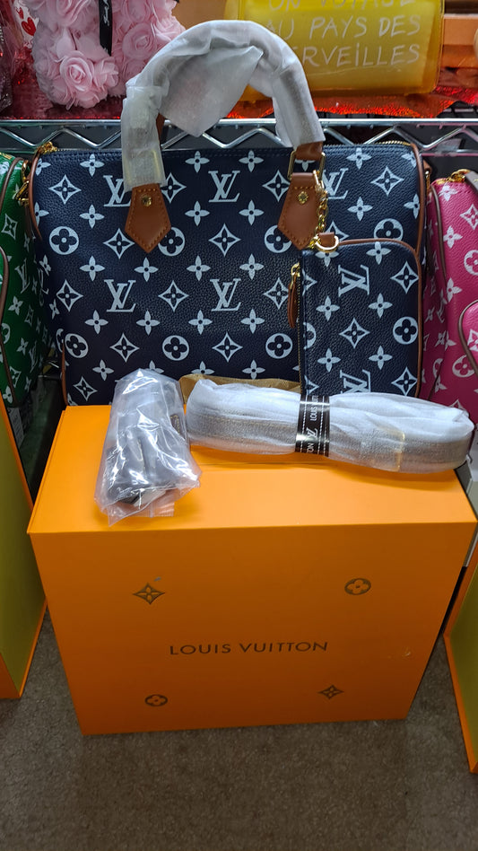 LV SPEEDY 35CM CROSSBODY BAG & WALLET
