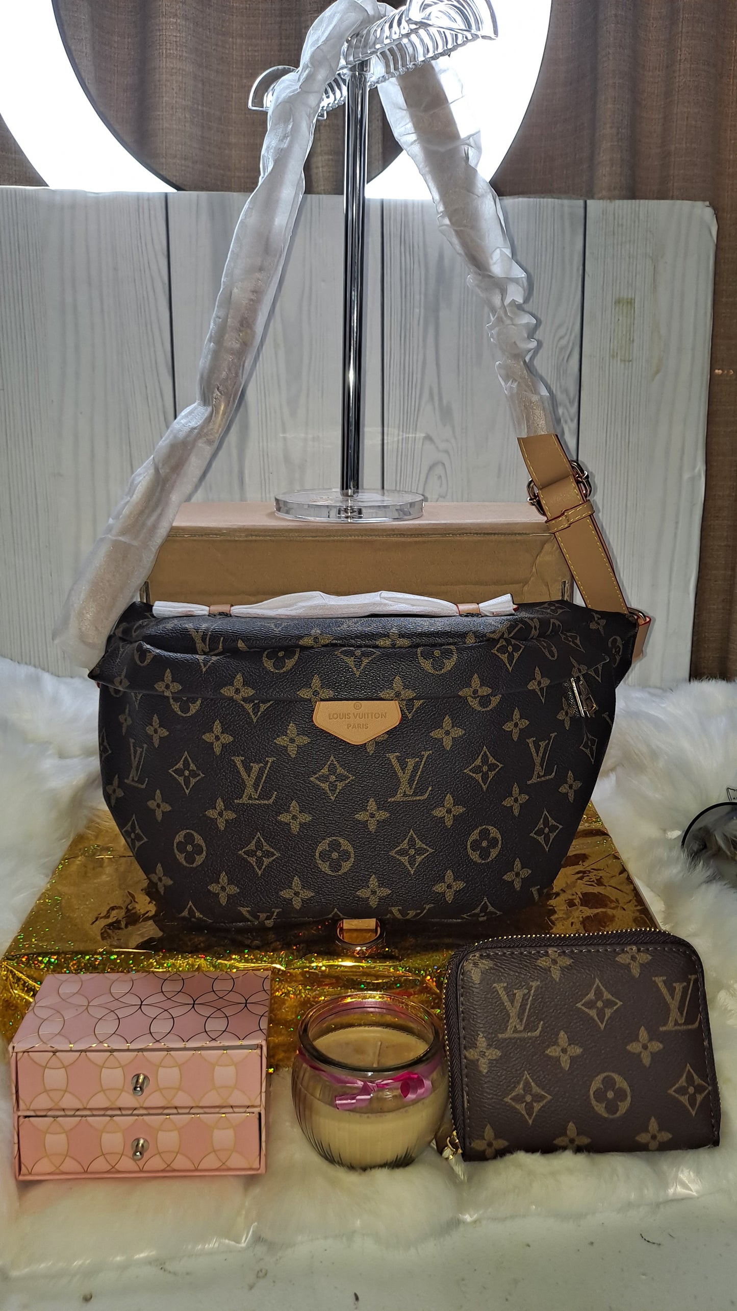 LV BUM BAG & WALLET