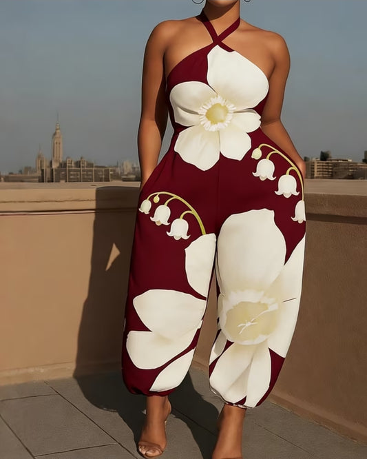 Floral jumpsuit