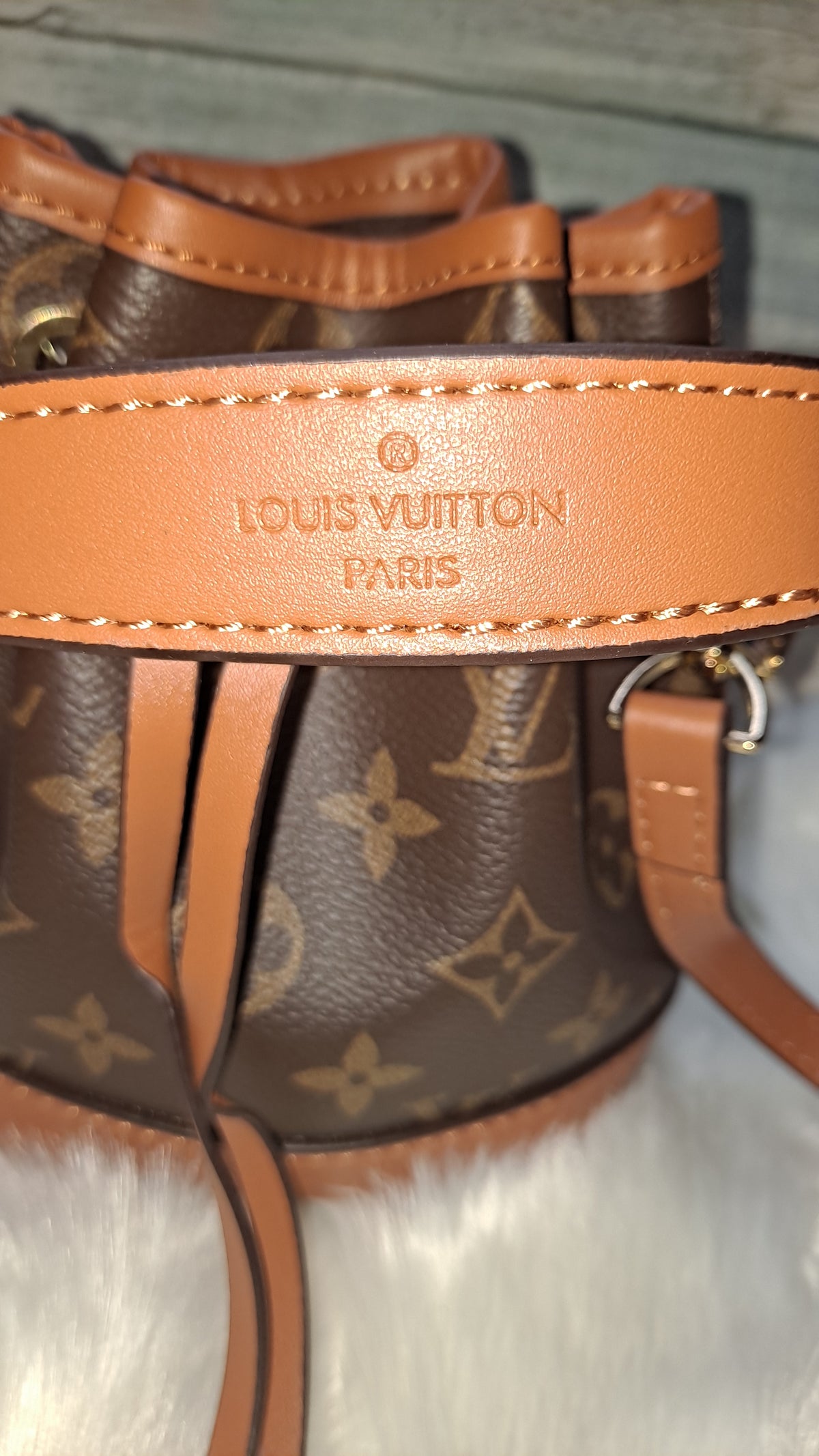 LOUISV MINI BUCKET CROSSBODY BAG
