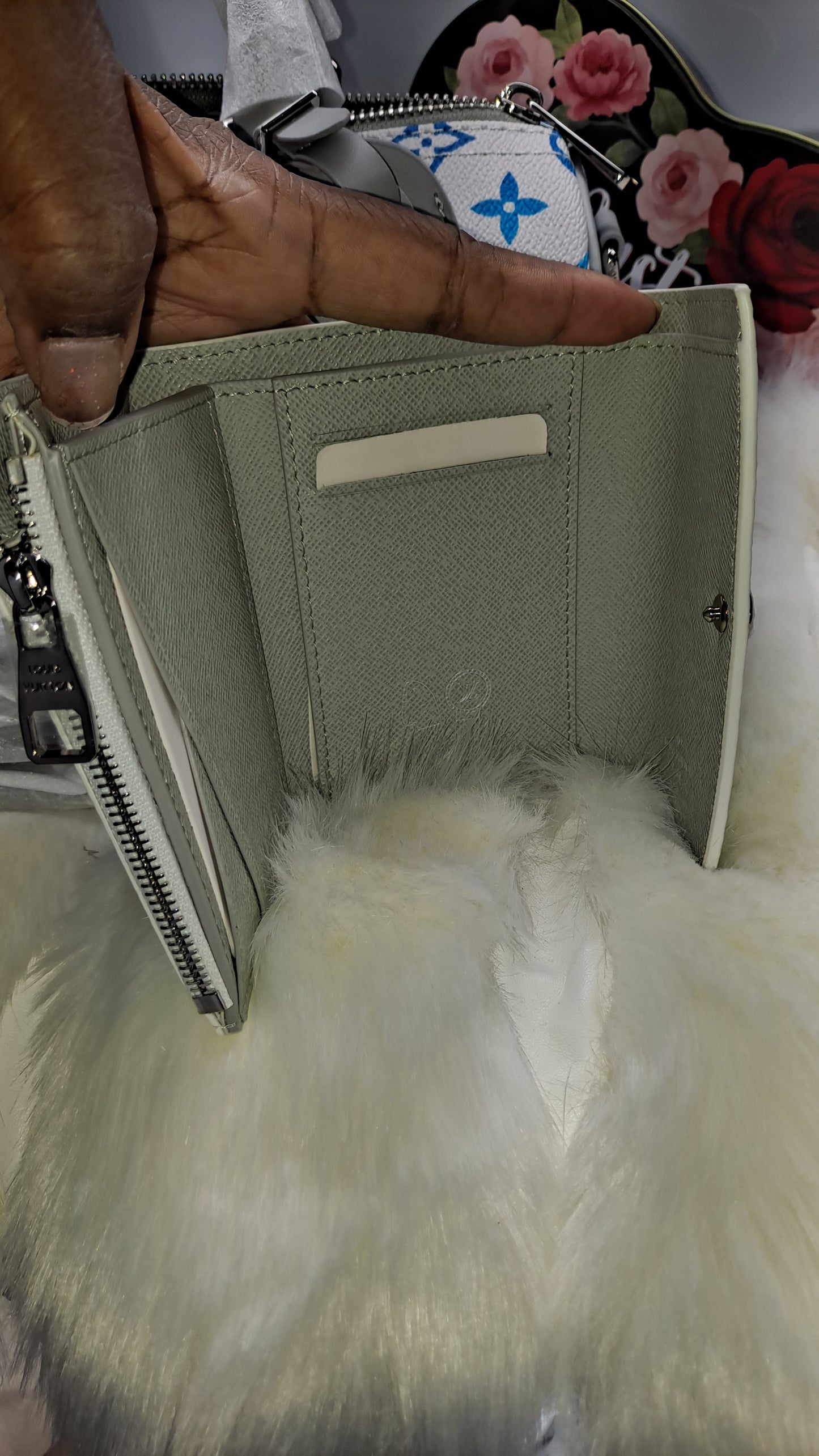 LV SPEEDY 22CM CROSSBODY BAG & WALLET