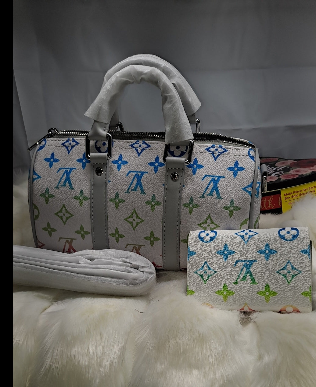 LV SPEEDY 22CM CROSSBODY BAG & WALLET