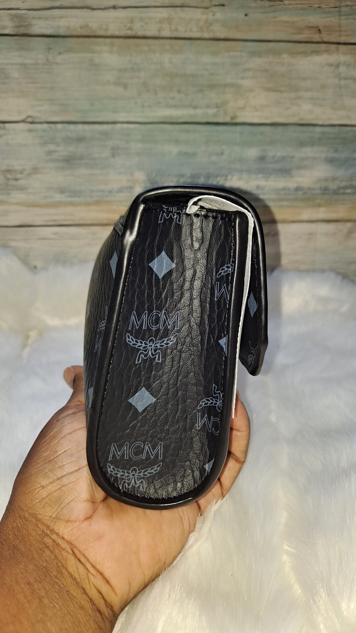 M(M BLACK MINI CHAIN CROSSBODY BAG