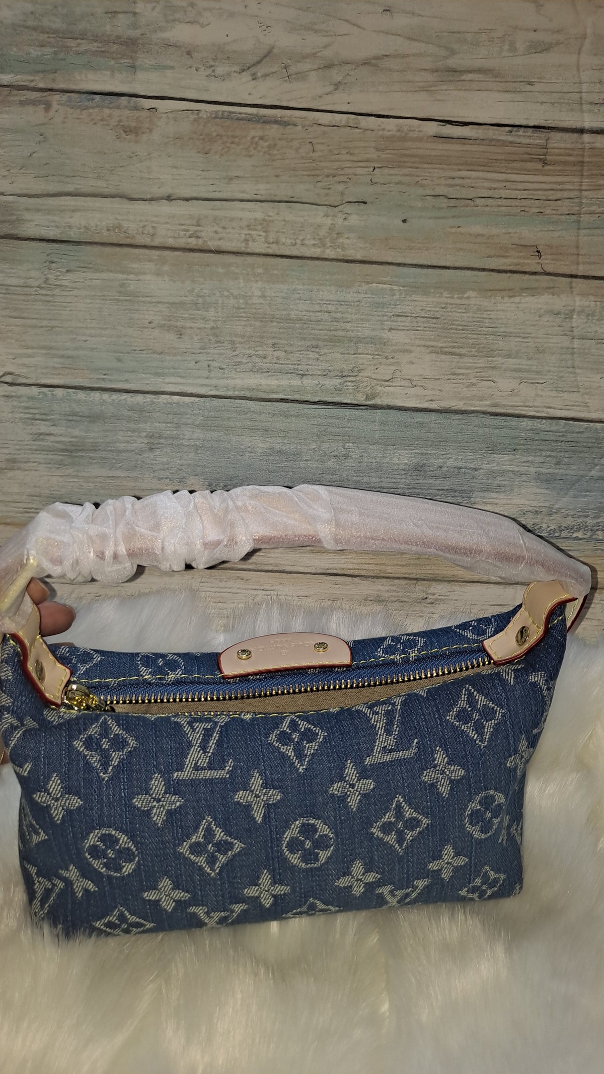 LOUISV MINI DENIUM SHOULDER BAG