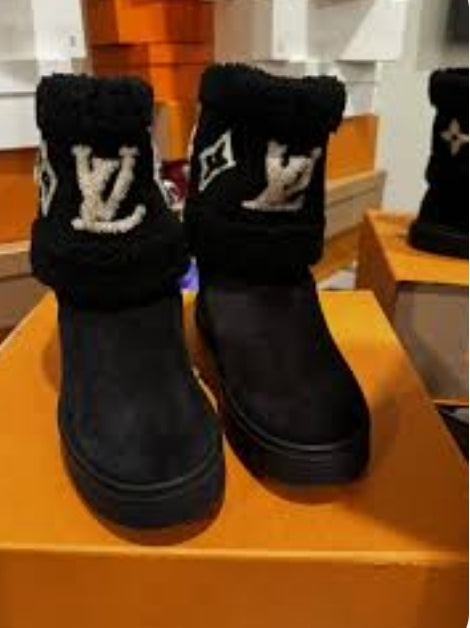 LV FUR BOOTS