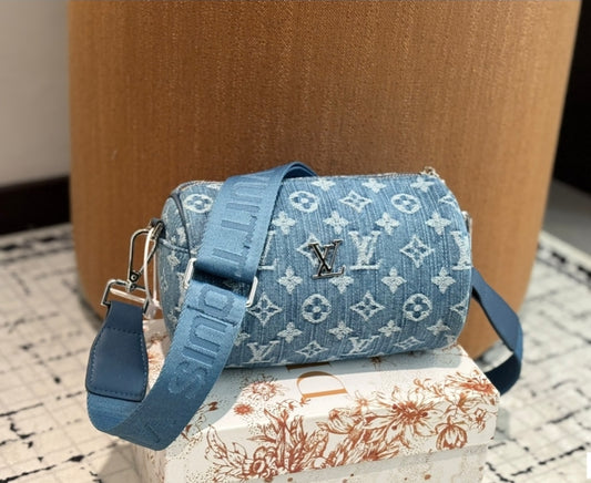 DENIM LV CROSSBODY & WALLET