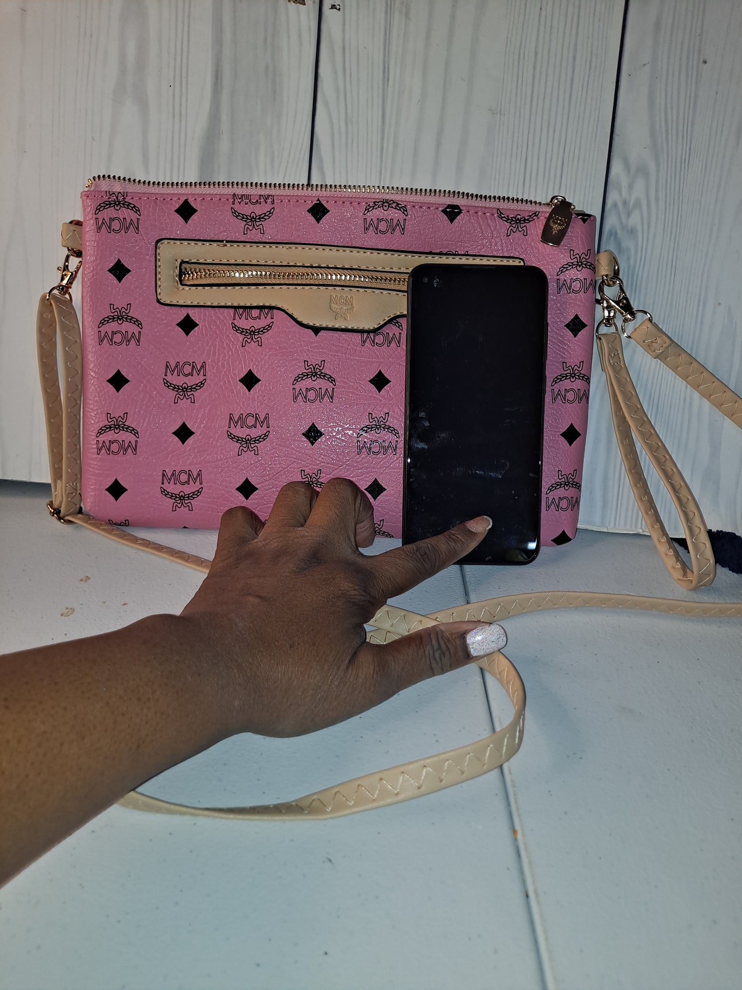 Clearance MC CROSSBODY/WRISTLET BAG