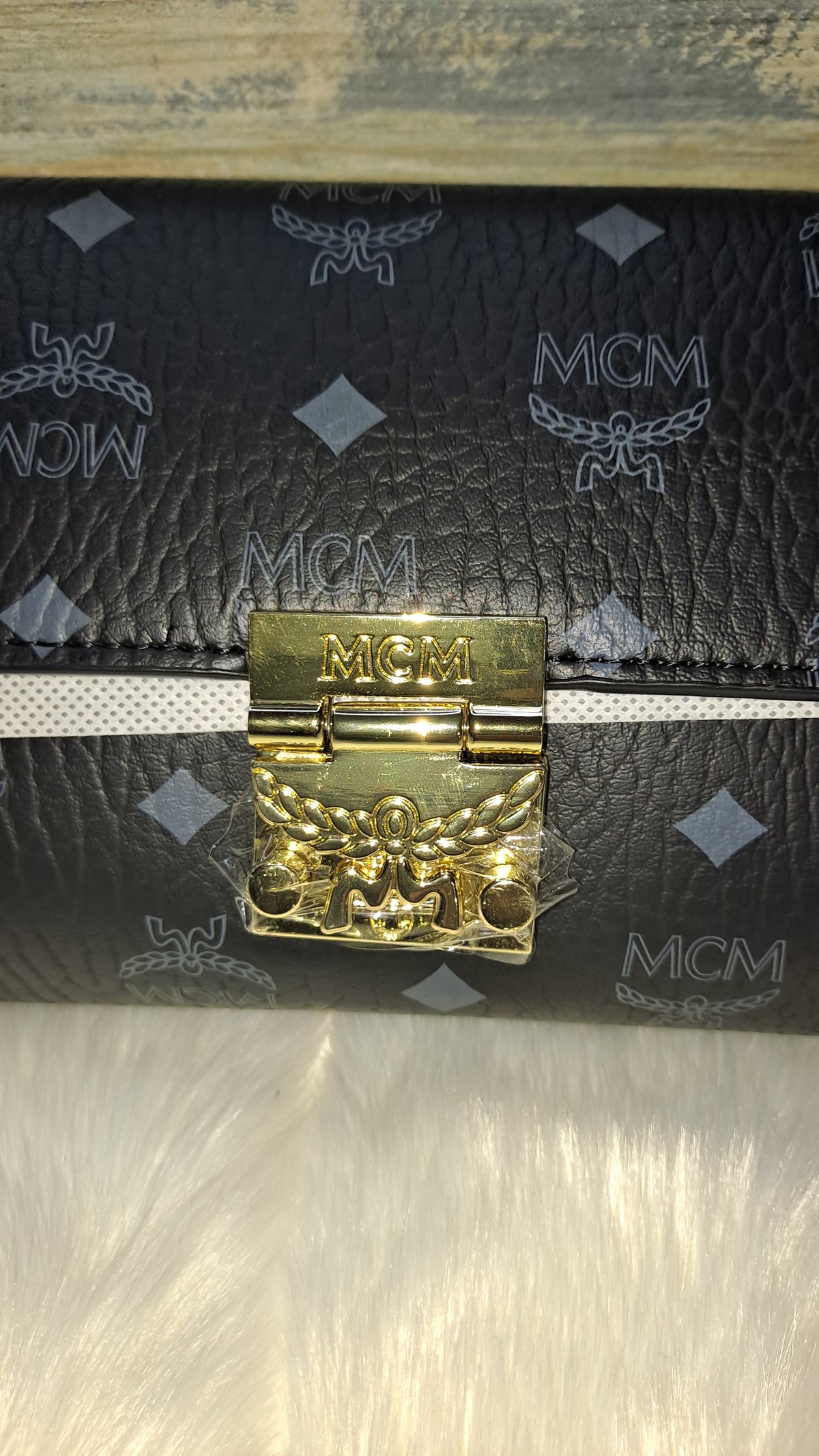 M(M BLACK MINI CHAIN CROSSBODY BAG