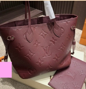 LV NEVERFULL & WRISTLET BAG