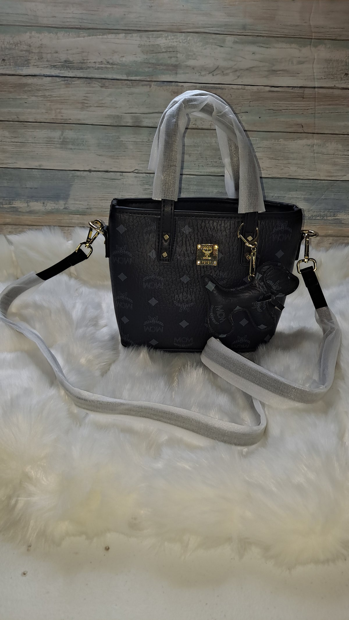 M(M BLACK MINI CROSSBODY BAG